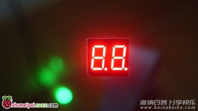 树莓派驱动4位数码管显示时间 